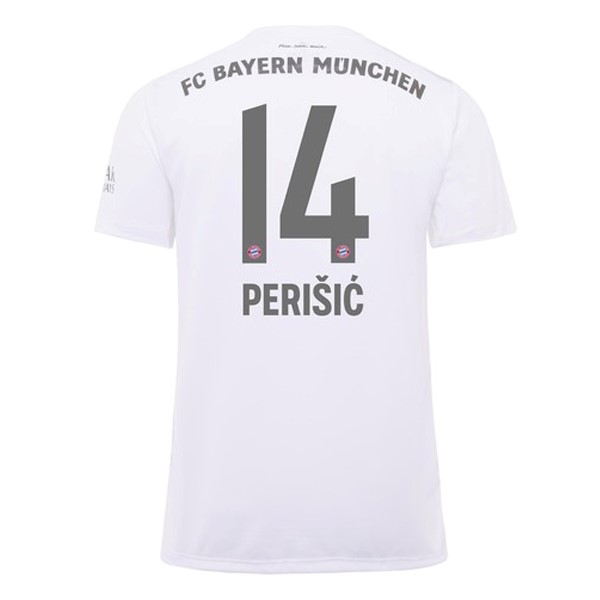 Trikot Bayern München NO.14 Perisic Auswarts 2019-20 Weiß Fussballtrikots Günstig